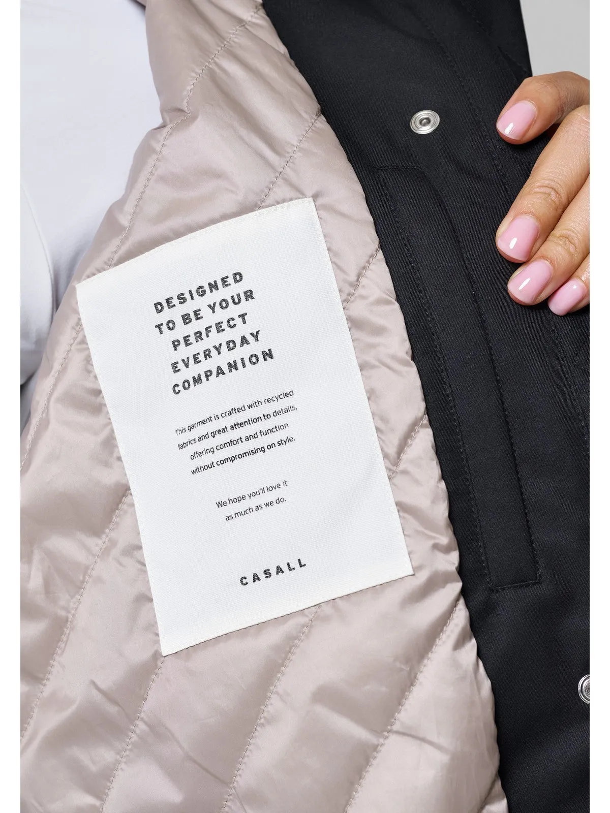 Parka przeciwdeszczowa damska CASALL Light Padded Rain Parka czarny