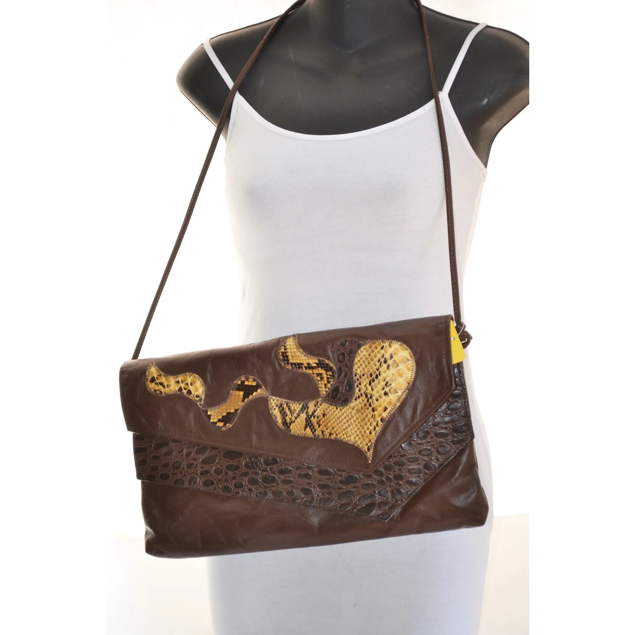 Patch Reptile Leather Purse By Saereun