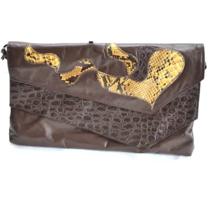 Patch Reptile Leather Purse By Saereun