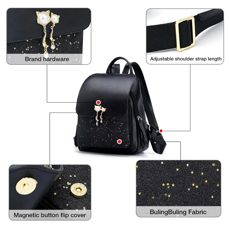 Patchwork Backpack Large Capacity