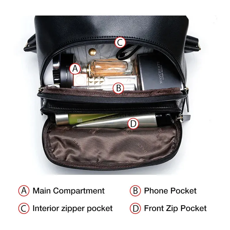 Patchwork Backpack Large Capacity