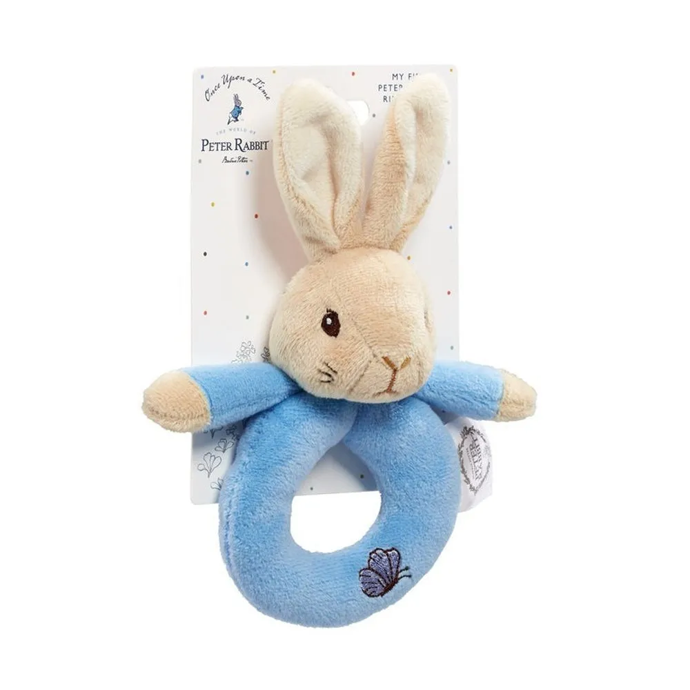 Peter Rabbit & Flopsy Bunny Plush Ring Rattle