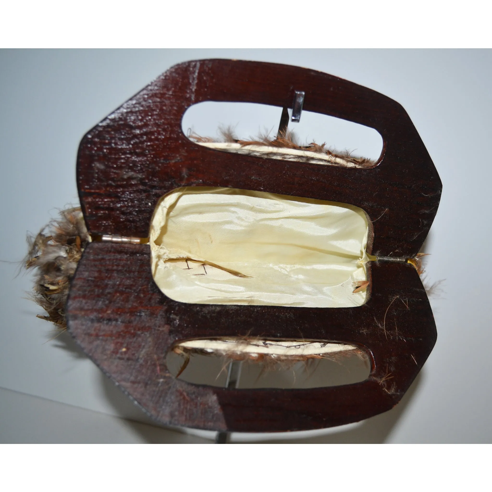 Pheasant Feather Bermuda Style Purse