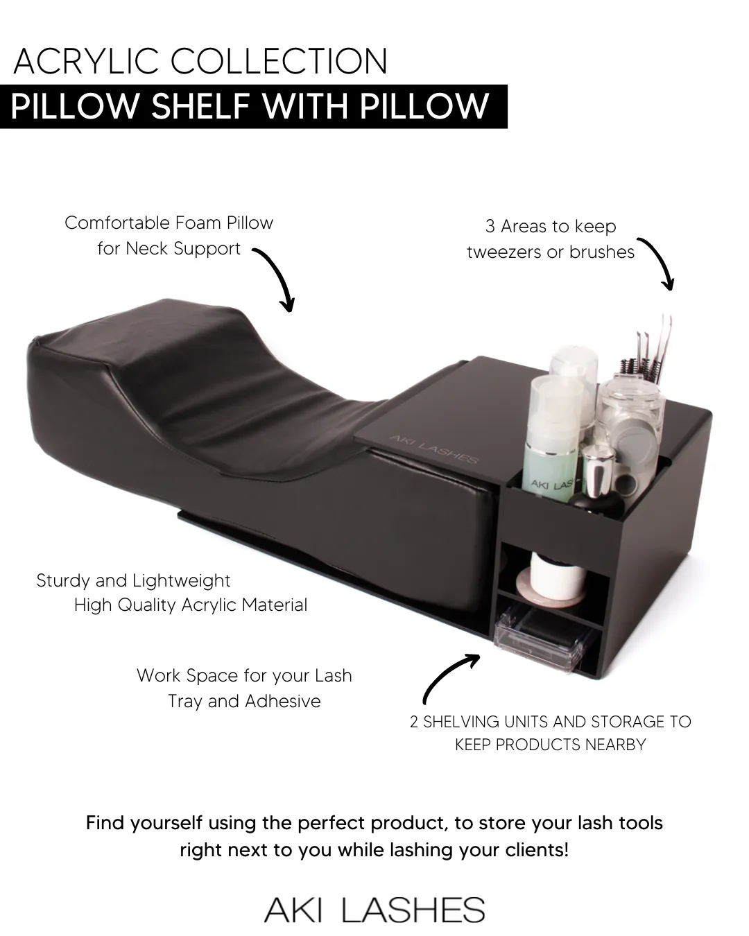 Pillow Shelf with Pillow
