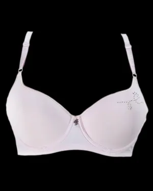 Pink Fancy Soft Padded Flourish Bra - Single Padded Underwired Bra - FL770