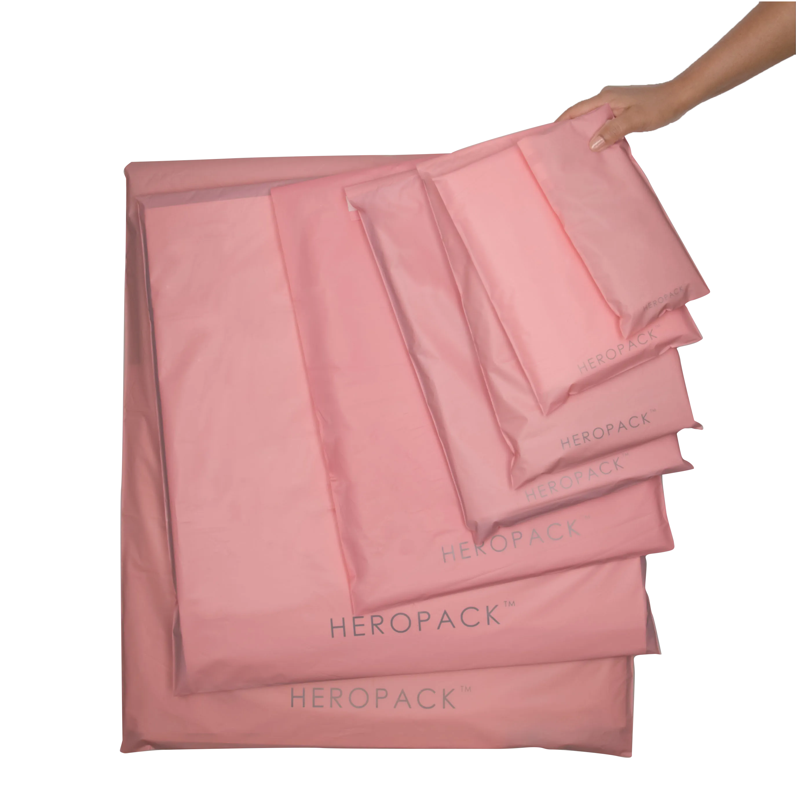 Pink Home Compostable HEROPACK Mailers - from packs of 25 - PRE-ORDER