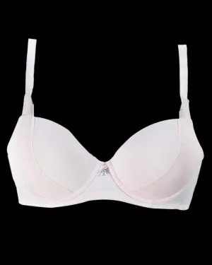 Pink Push Up Seamless Underwire Flourish Bra for Women - Single Padded Bra - FL941