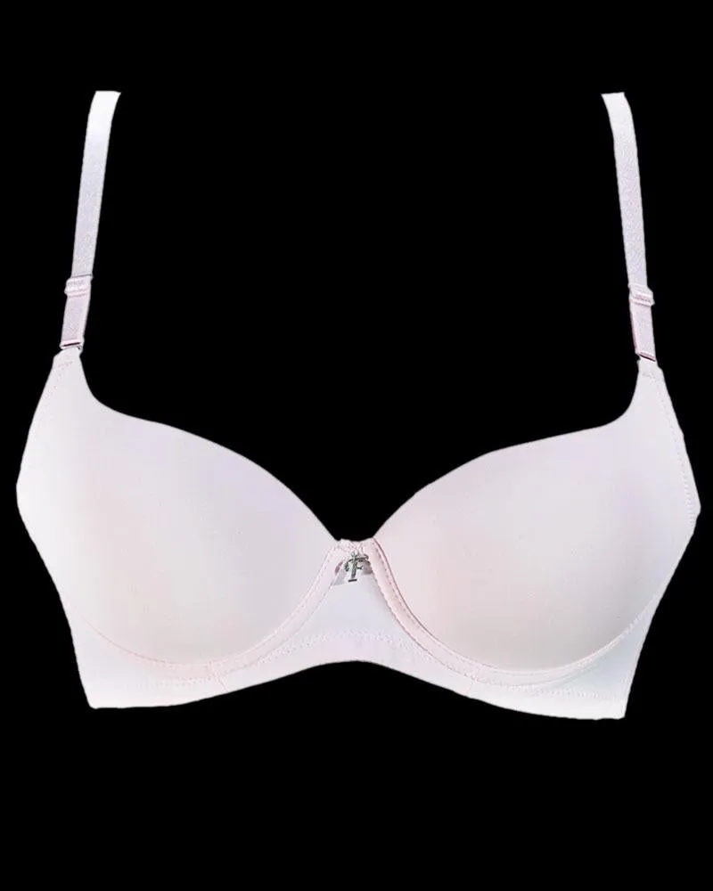 Pink Pushup Flourish Bra - Single Padded Underwired Bra - FL997