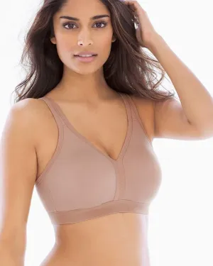 Pink Soft Net Flourish Bra - Single Padded Non Wired Bra - FL931