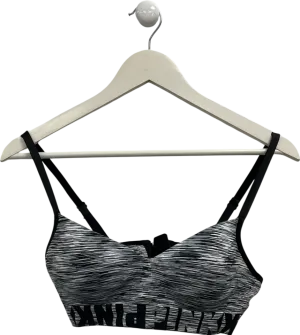 Pink Victoria's Secret Grey Padded Wireless Sports Bra UK M