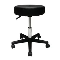Pneumatic Air Stool Without Backseat, Comfy Cushion, Black (1EA)