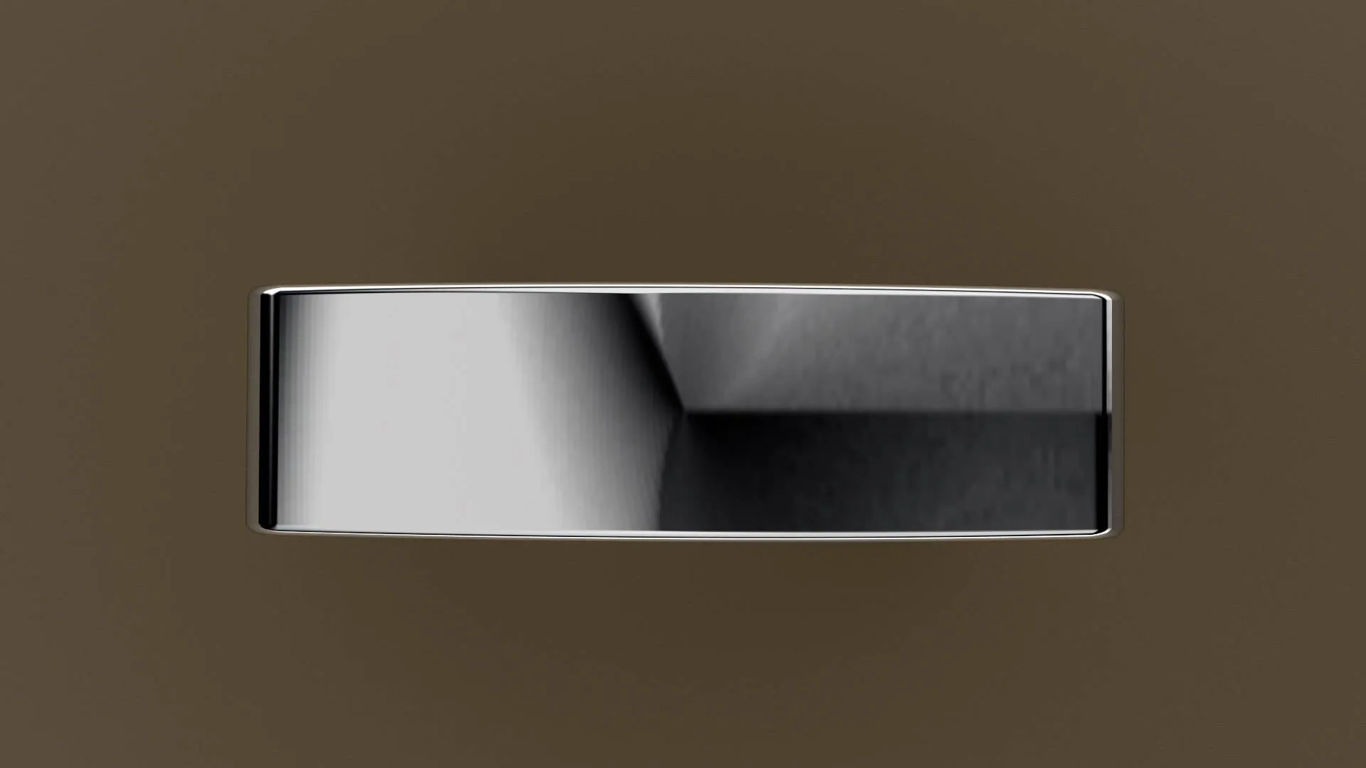 Polished White Gold 6mm Euro Square Wedding Band