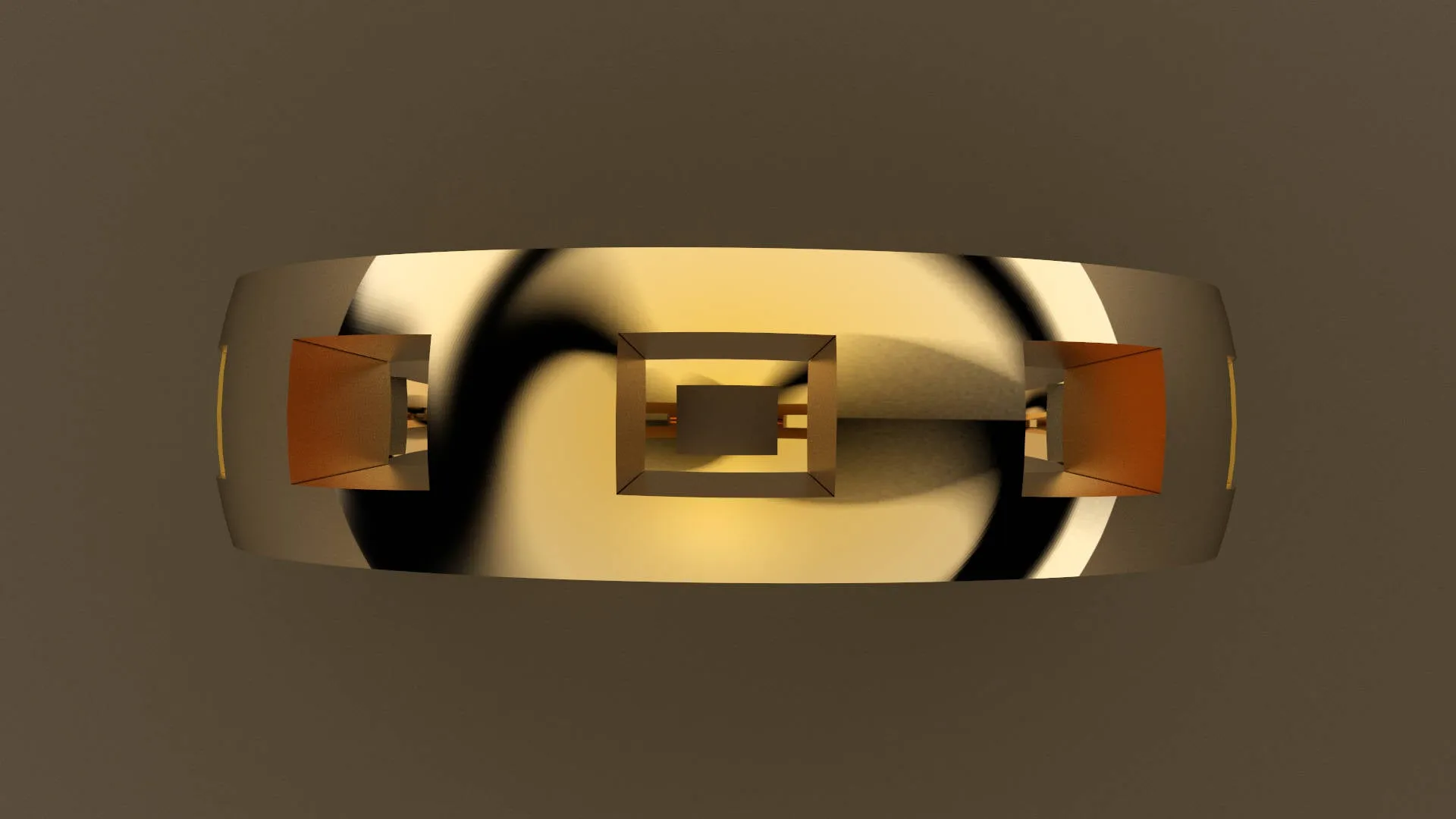 Polished Yellow Gold 6mm Cutout Wedding Band
