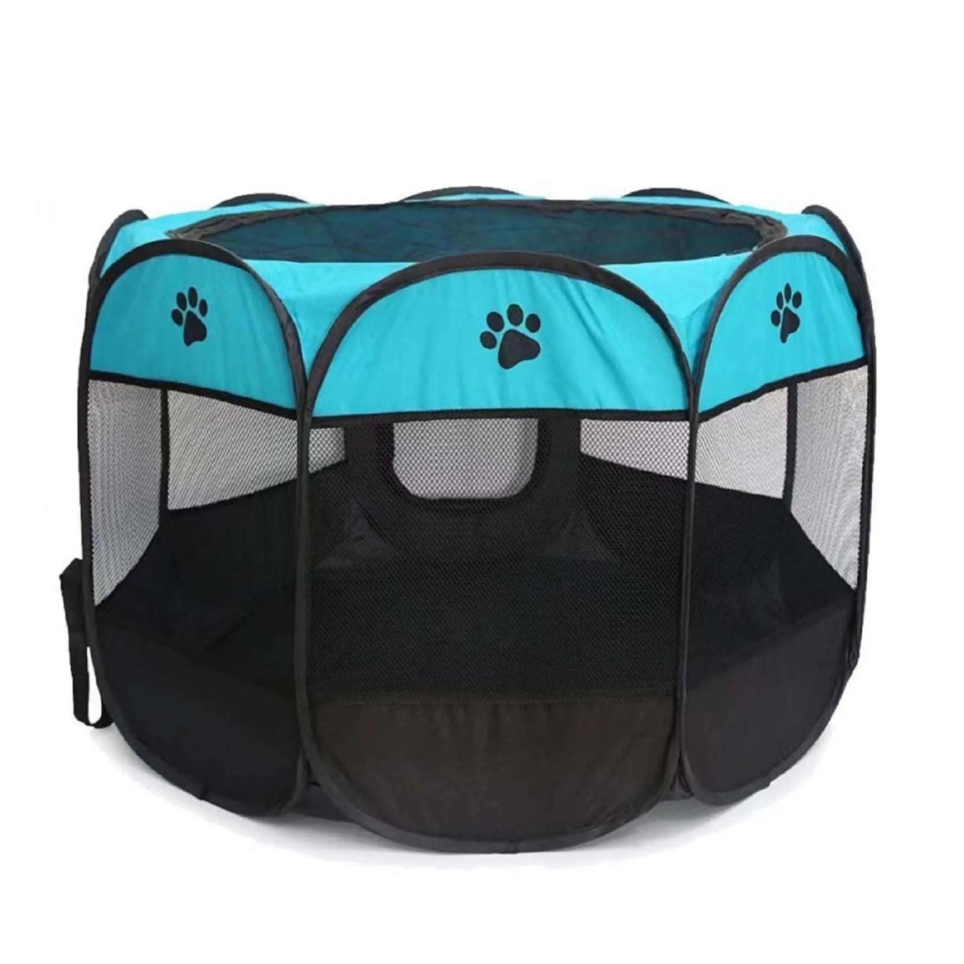 Portable Folding Pet Carrier Tent Octagon Fence