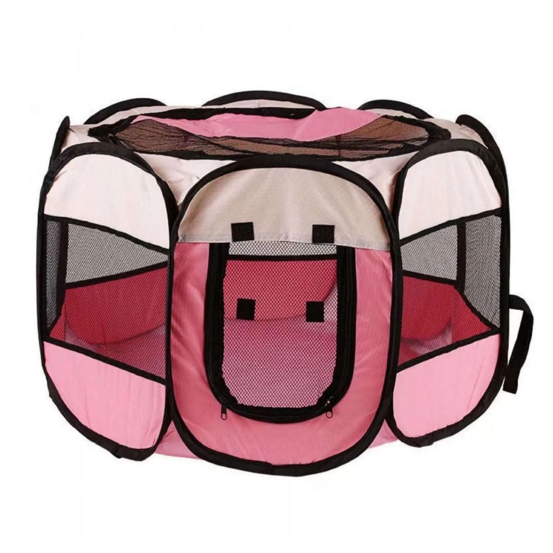 Portable Folding Pet Carrier Tent Octagon Fence
