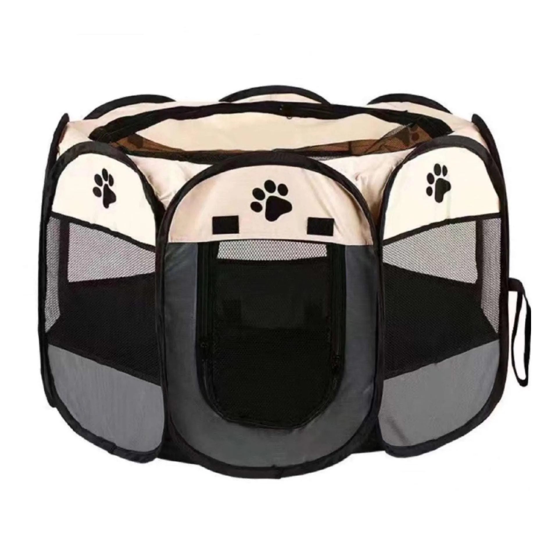 Portable Folding Pet Carrier Tent Octagon Fence
