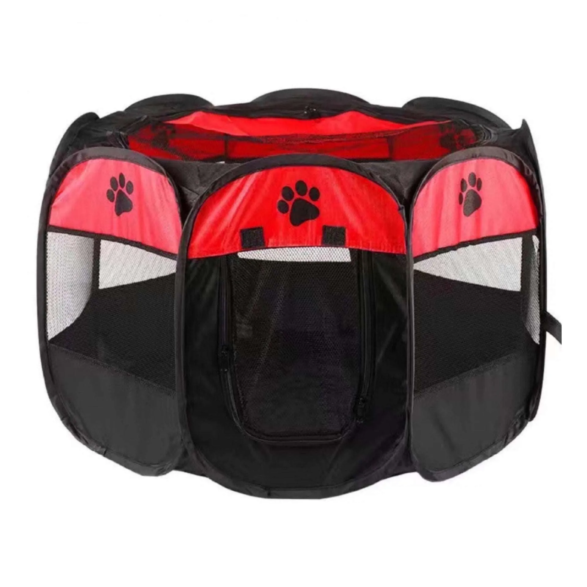 Portable Folding Pet Carrier Tent Octagon Fence