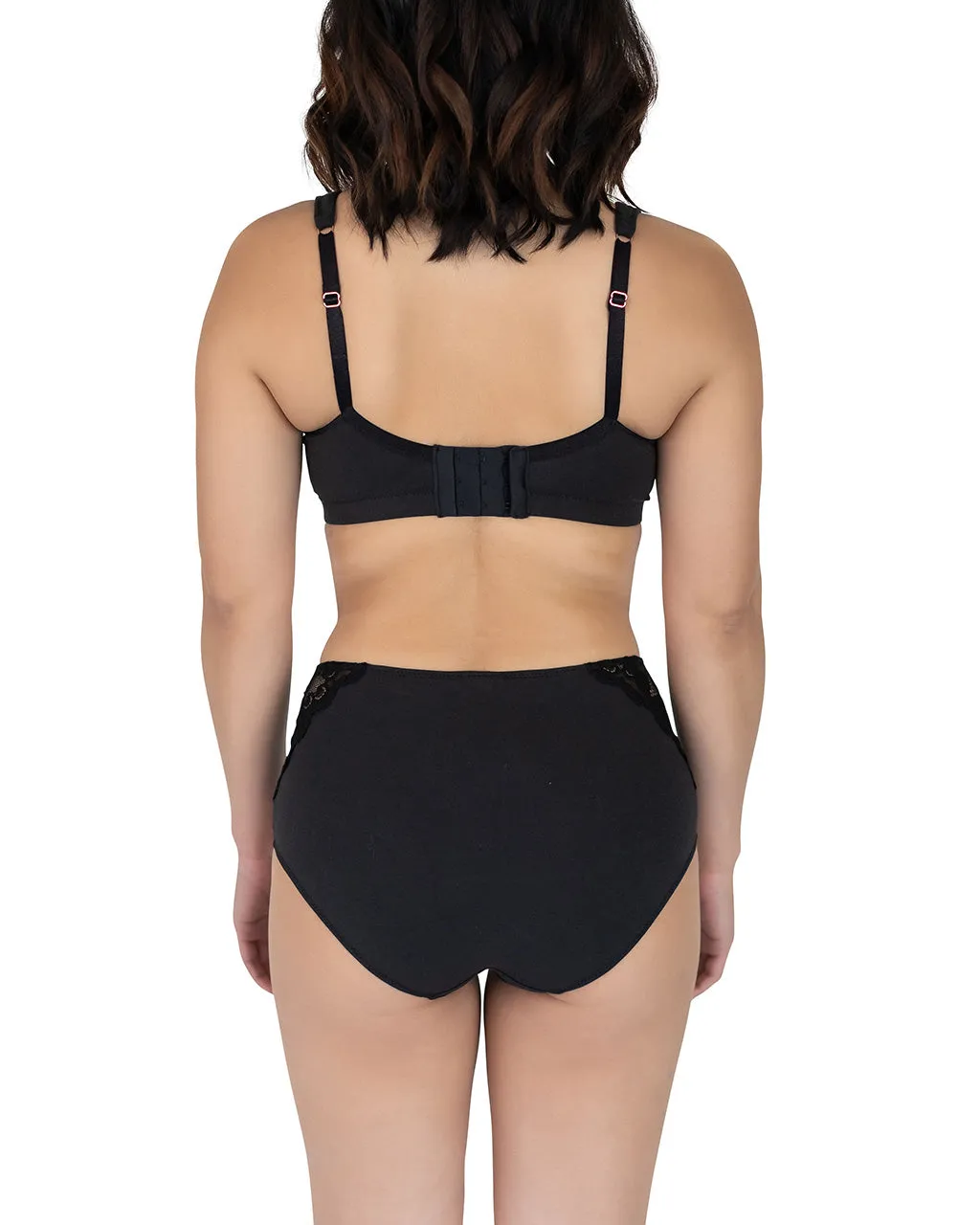 Portia Wireless Bra, Black