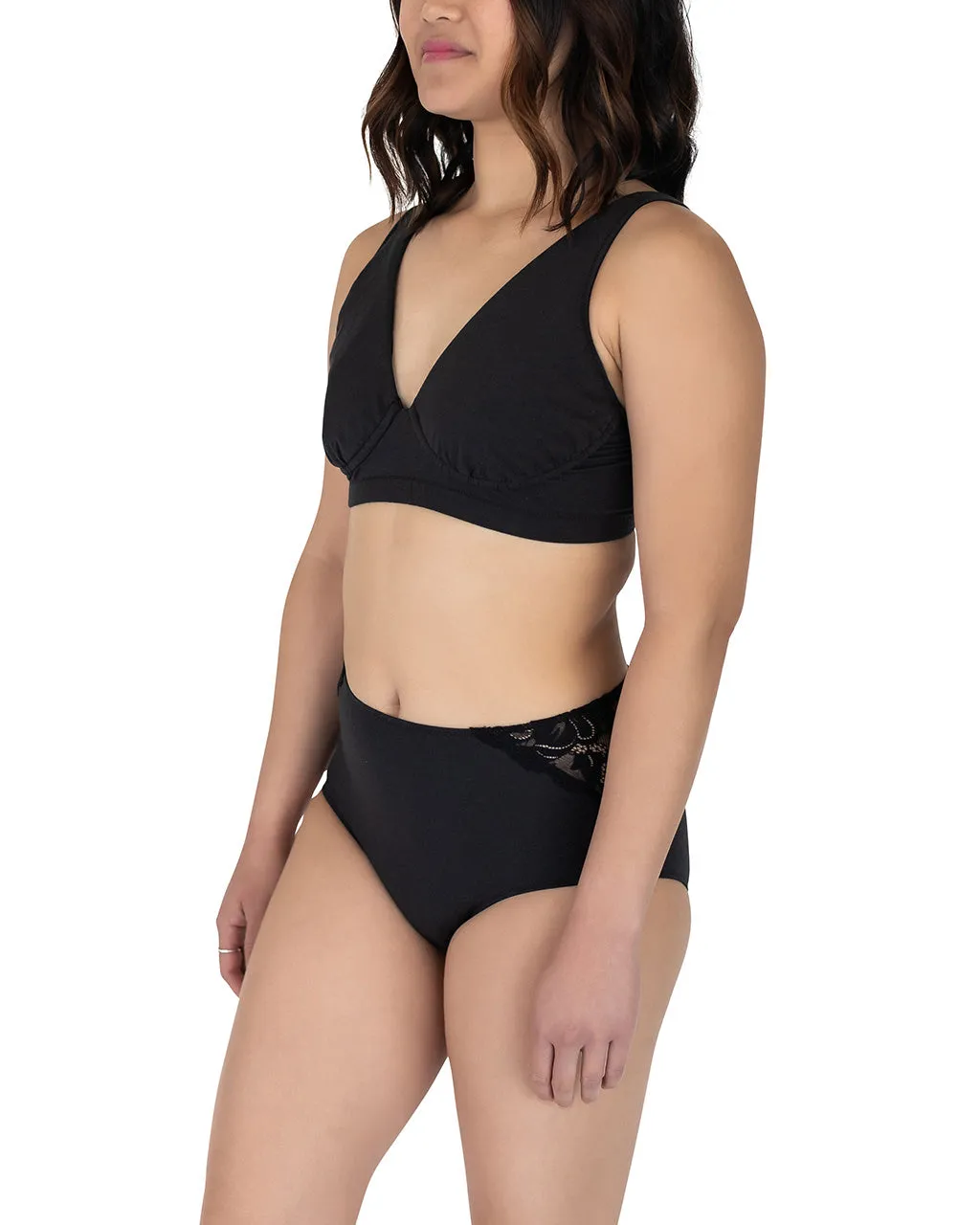 Portia Wireless Bra, Black
