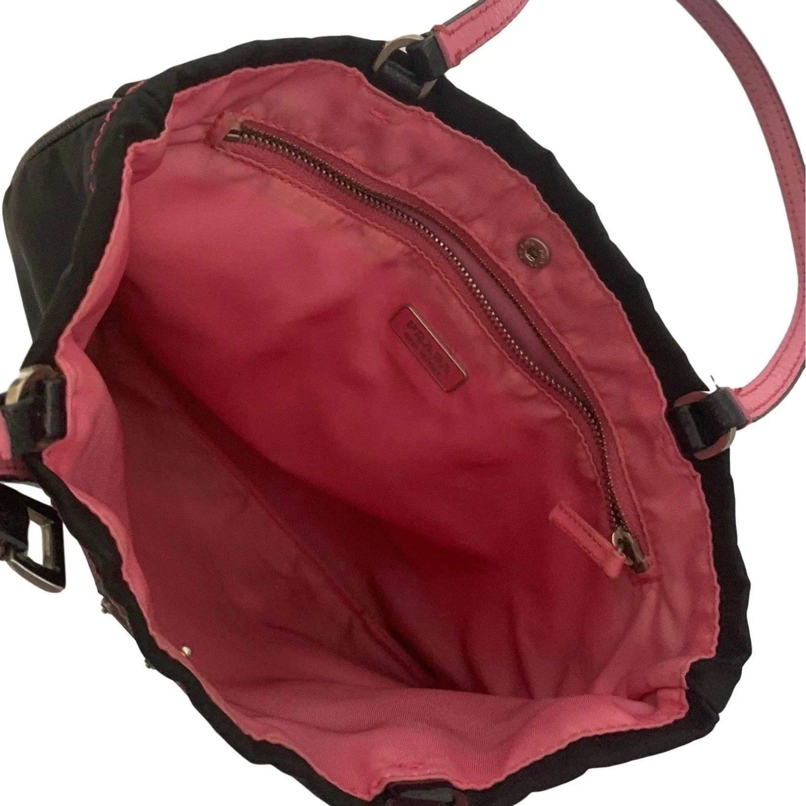 Prada Black Mini Nylon Shoulder Bag