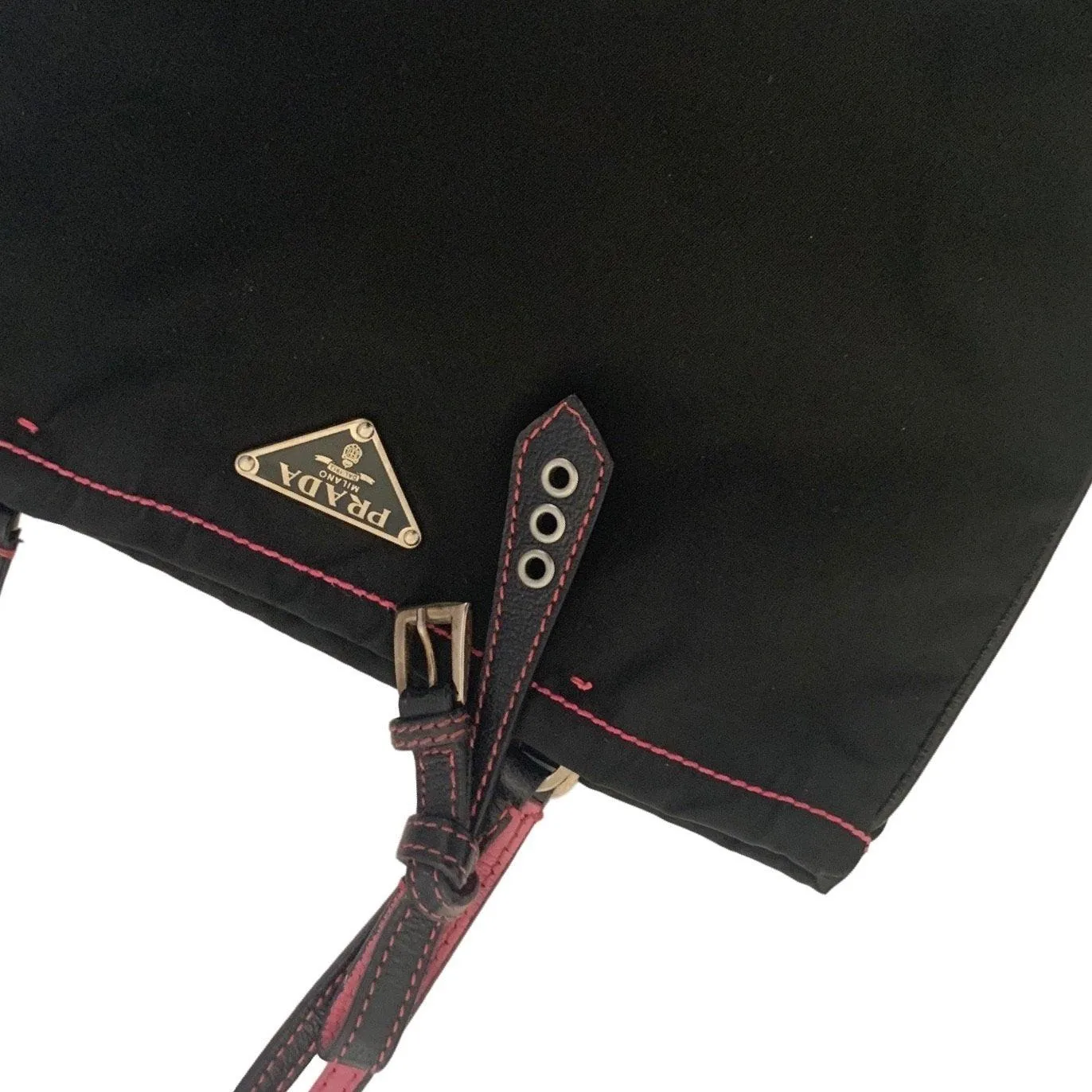 Prada Black Mini Nylon Shoulder Bag