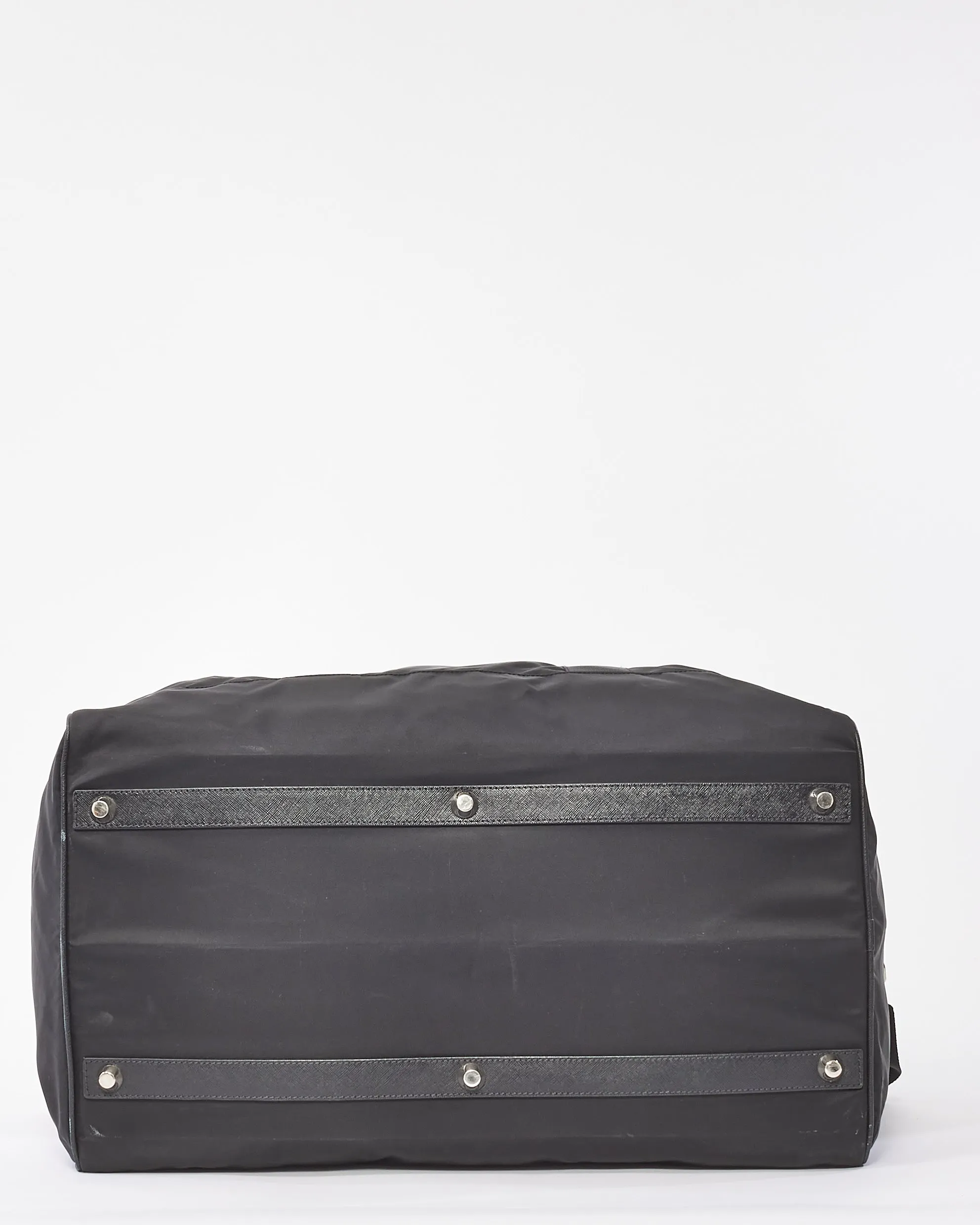 Prada Black Nylon Large Travel Duffle Bag