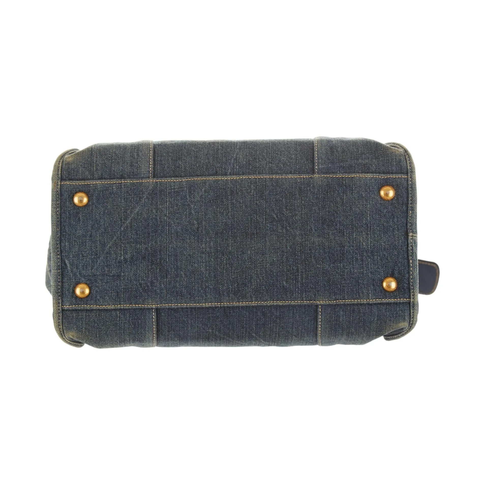 Prada Denim Top Handle Bag