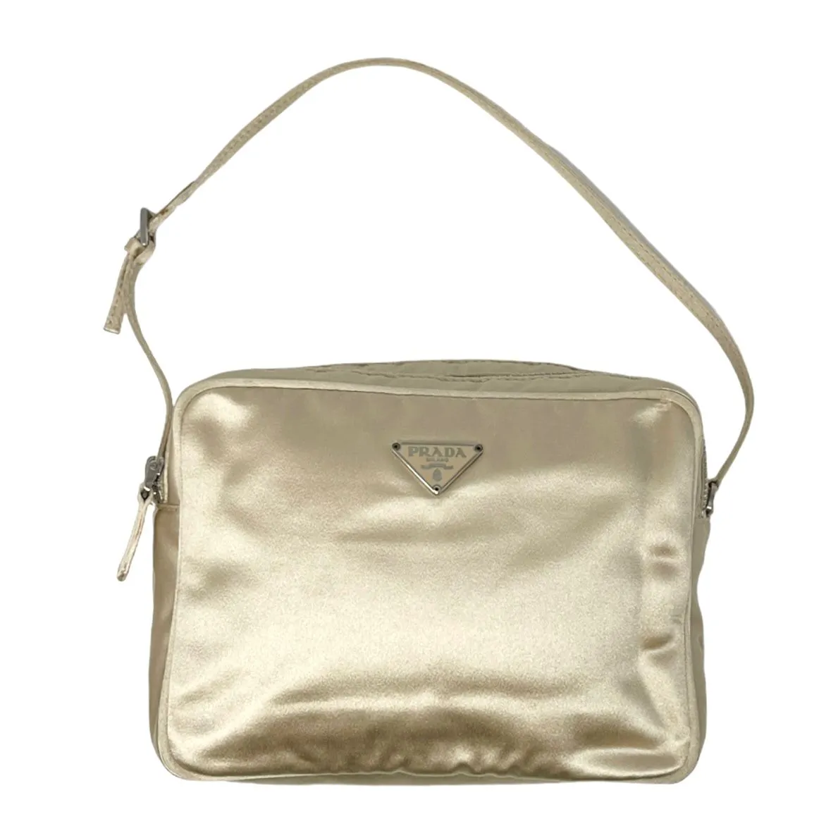 Prada Gold Mini Logo Bag