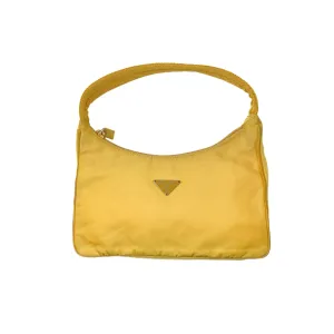 Prada Yellow Nylon Shoulder Bag