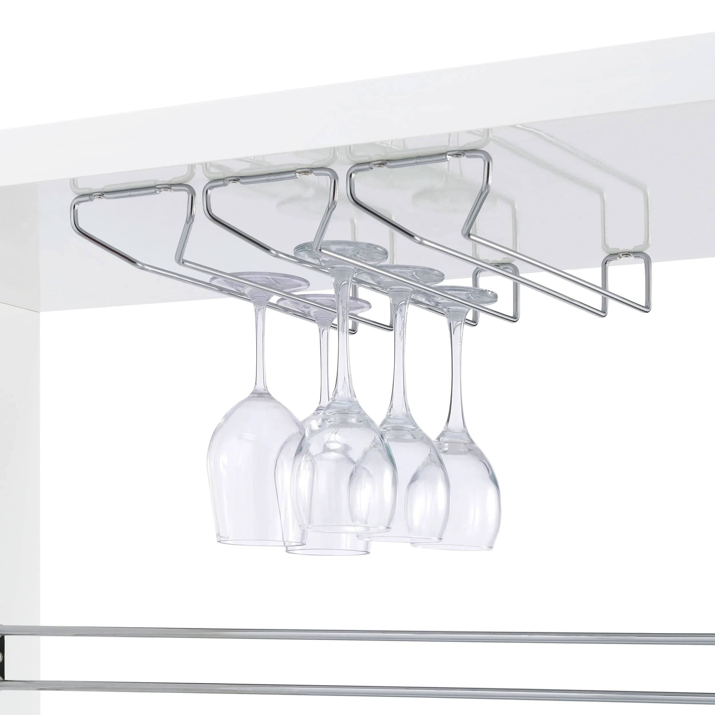 Prescott Rectangular Home Bar Table White High Gloss