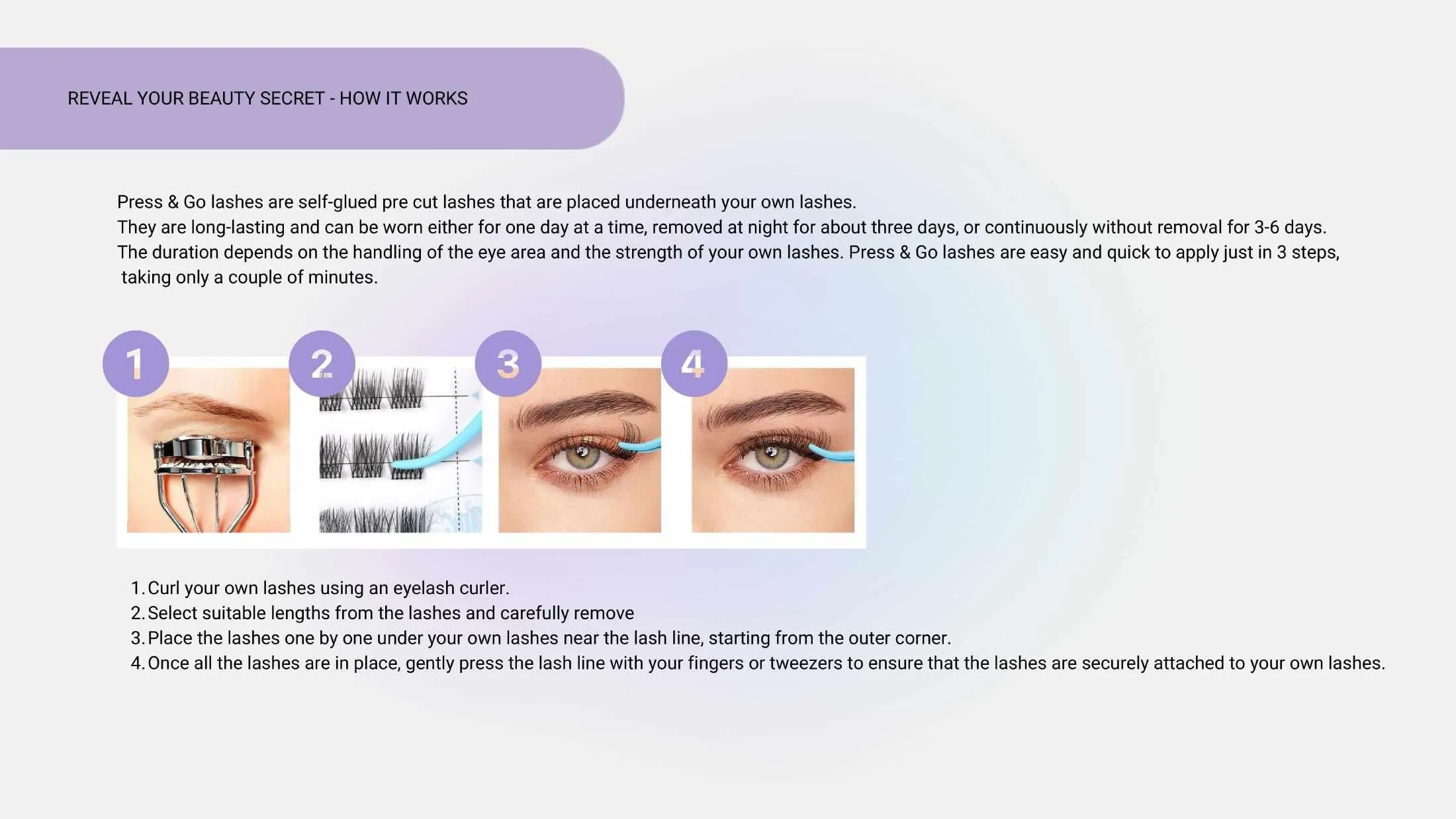 Press & go Underlash Casual