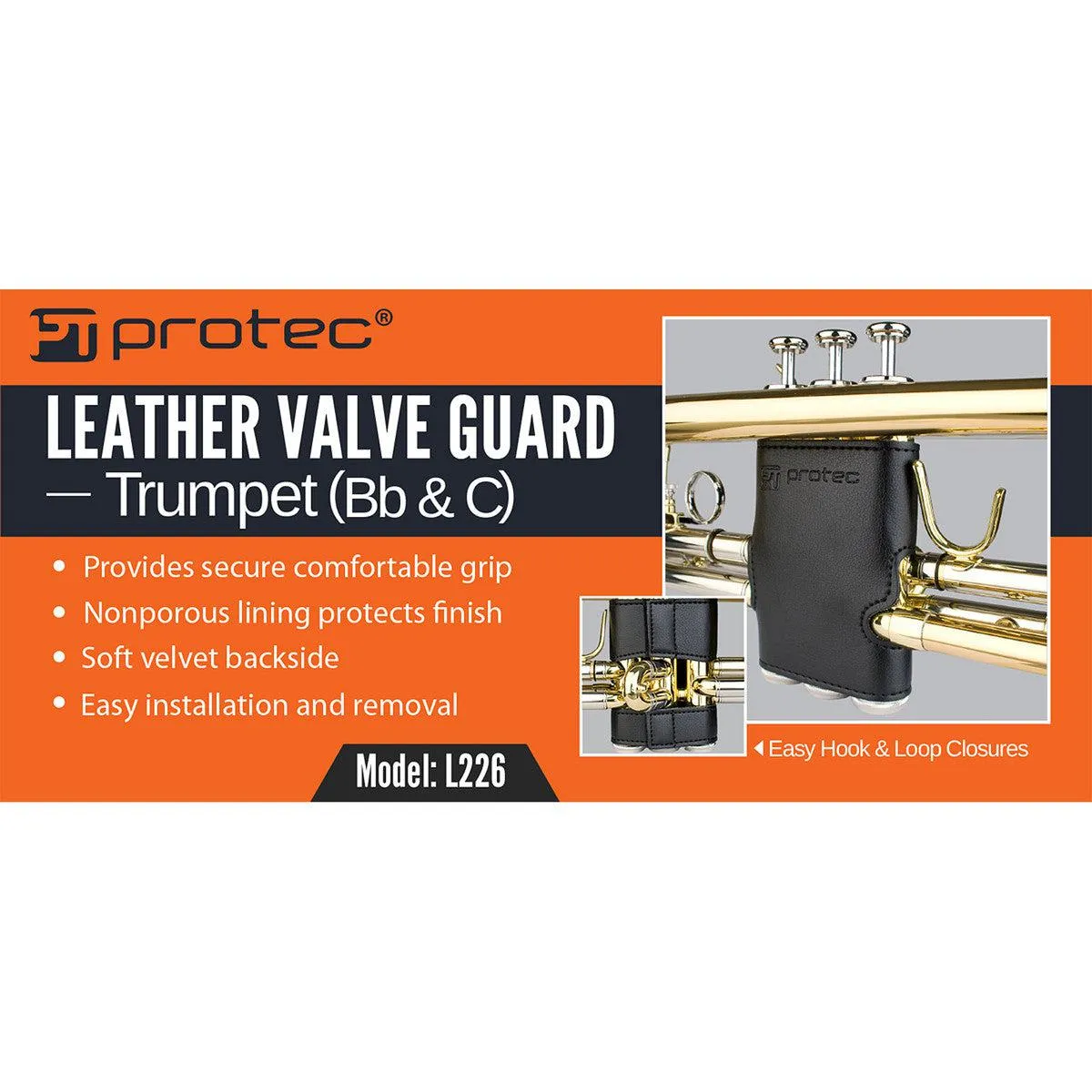Protec Leather Trumpet Valve Guard