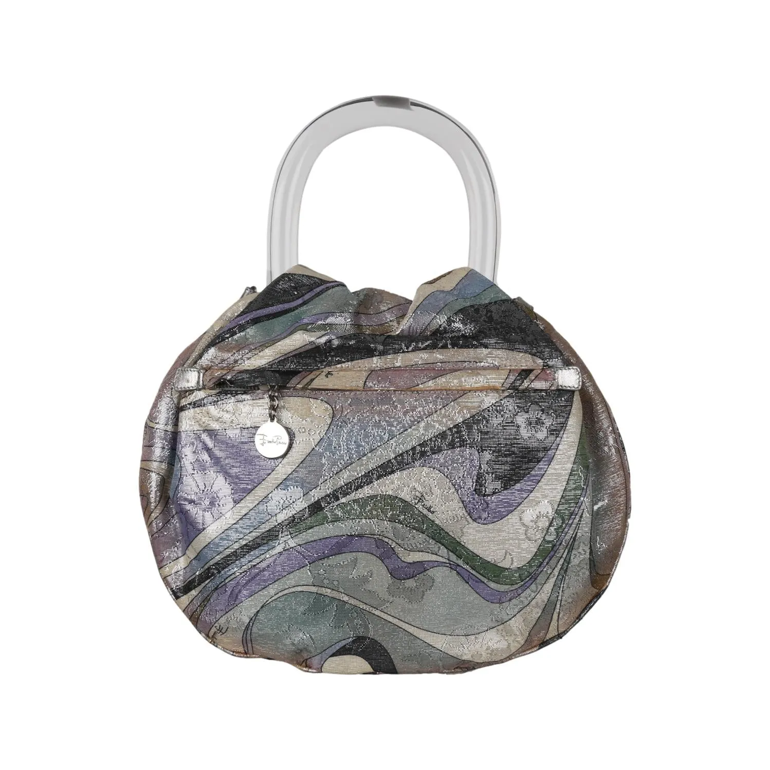 Pucci Metallic Plastic Top Handle