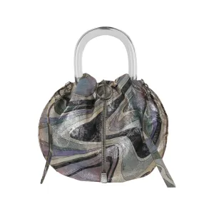 Pucci Metallic Plastic Top Handle