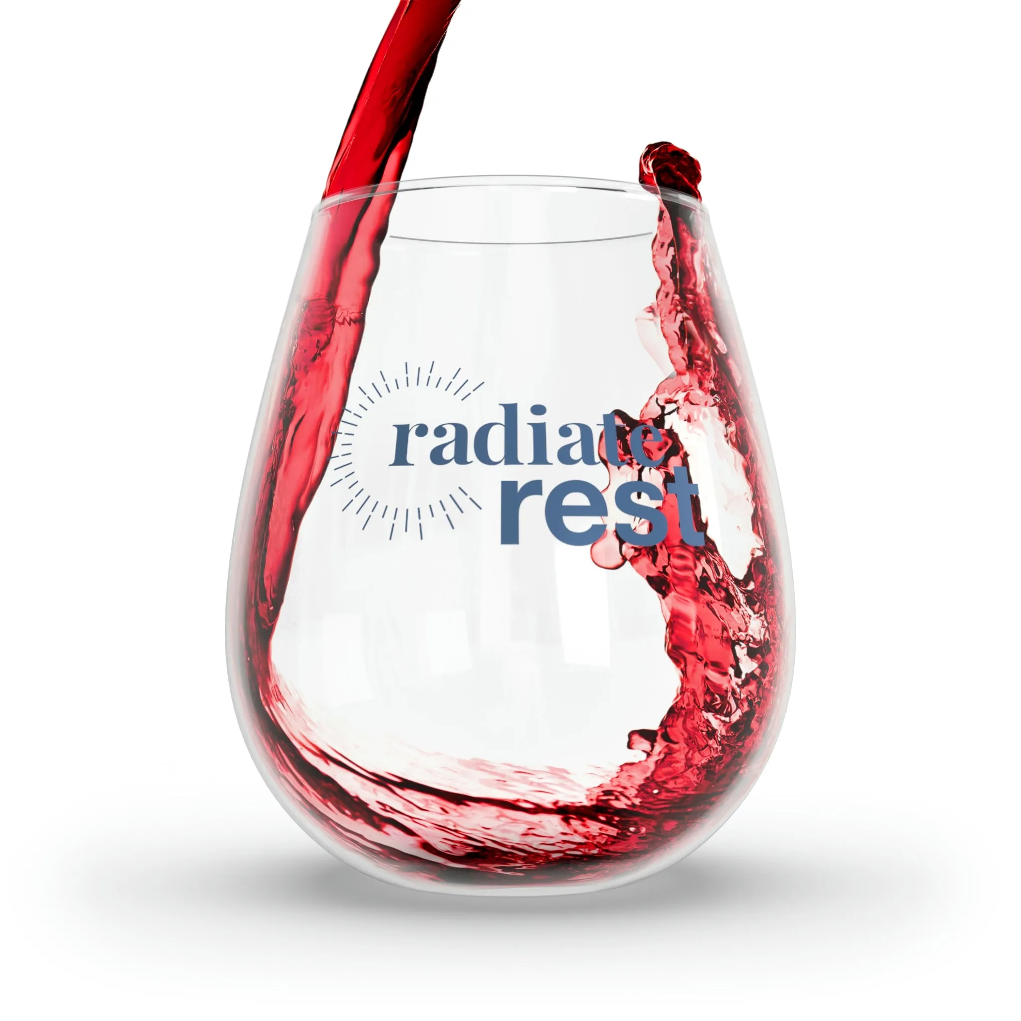 "Rest" Stemless Wine Glass, 11.75oz