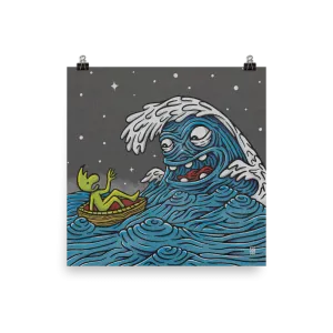 "Sneaker Wave" Pop Wonder Art Print 12in x 12in