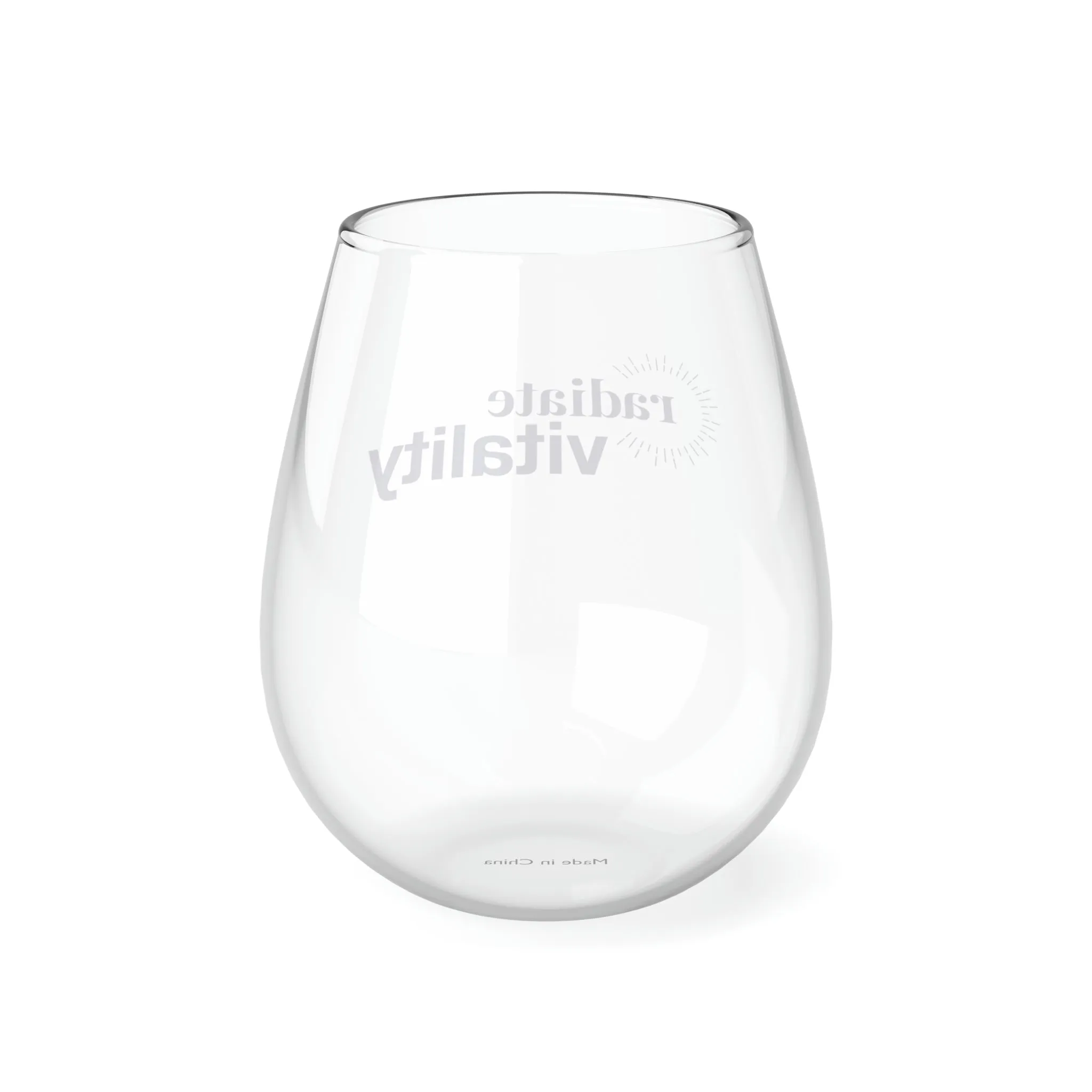 "Vitality" Stemless Wine Glass, 11.75oz