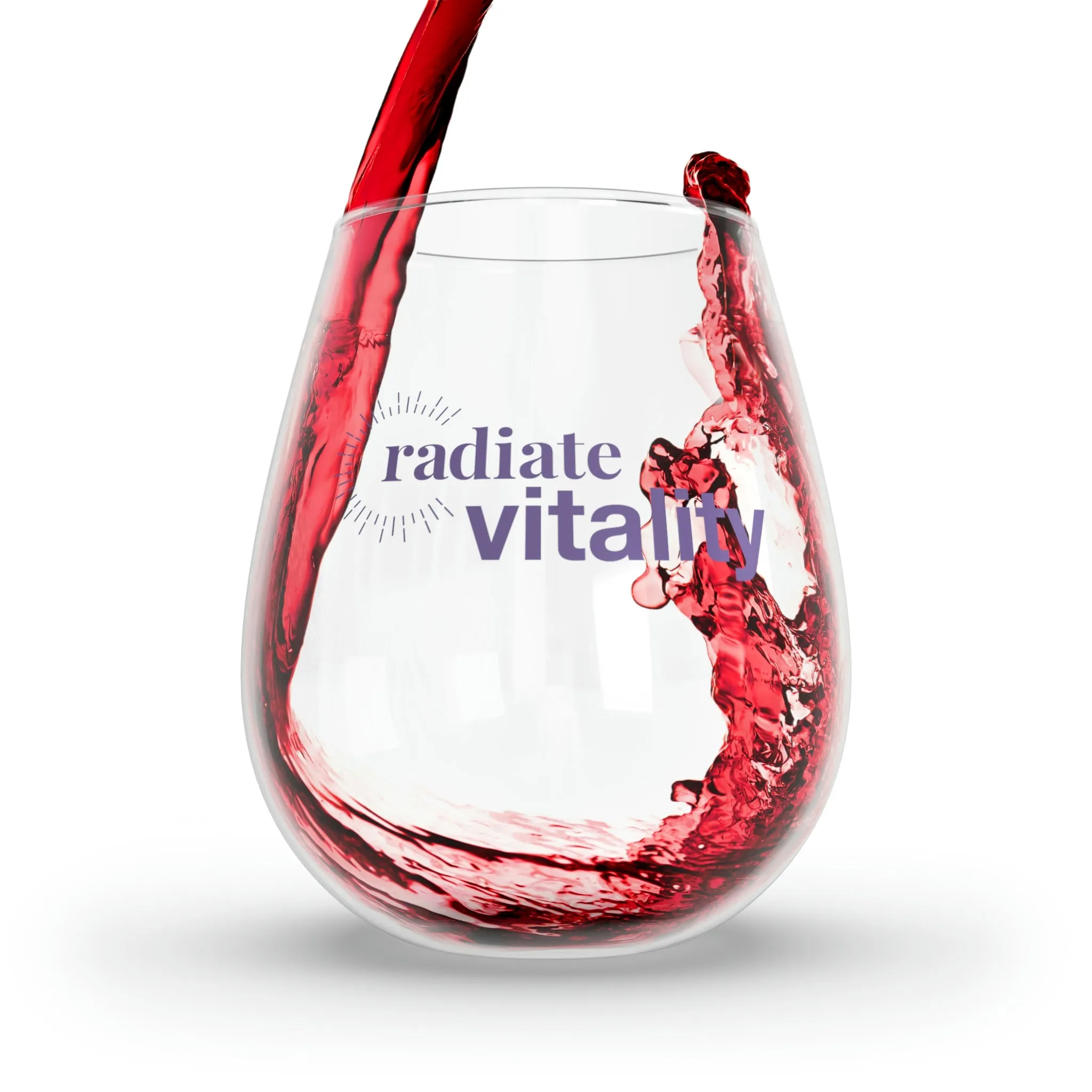 "Vitality" Stemless Wine Glass, 11.75oz