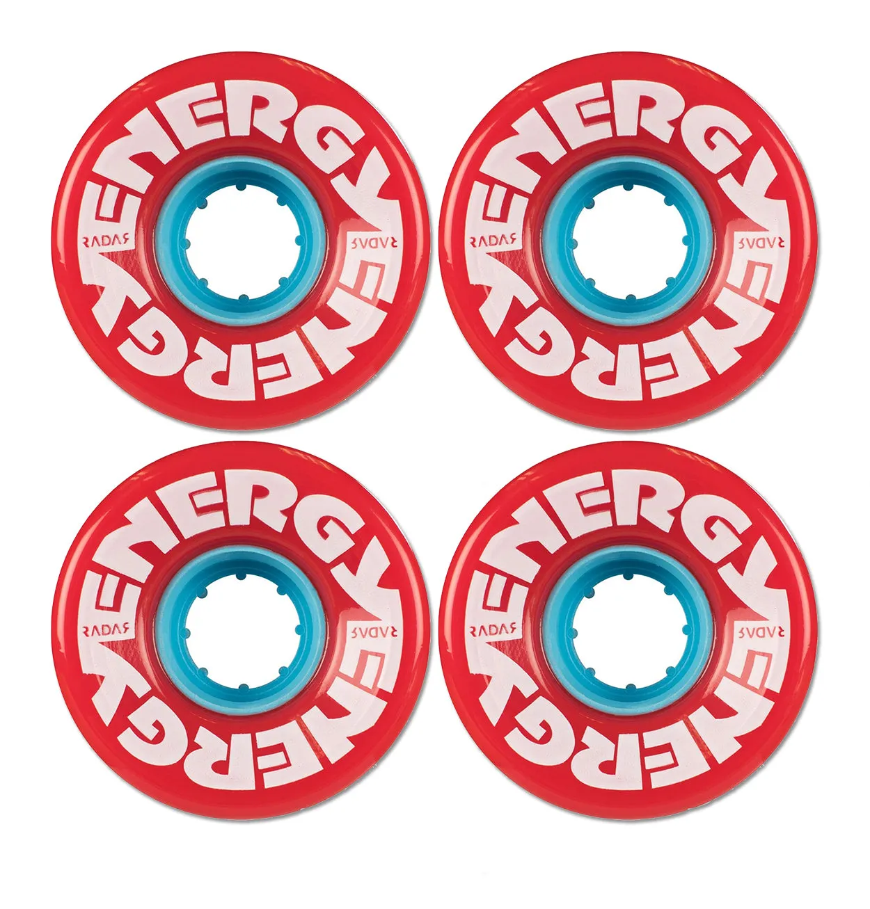Radar Energy Quad Wheels 57mm/78A - Red