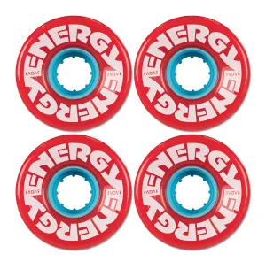 Radar Energy Quad Wheels 57mm/78A - Red