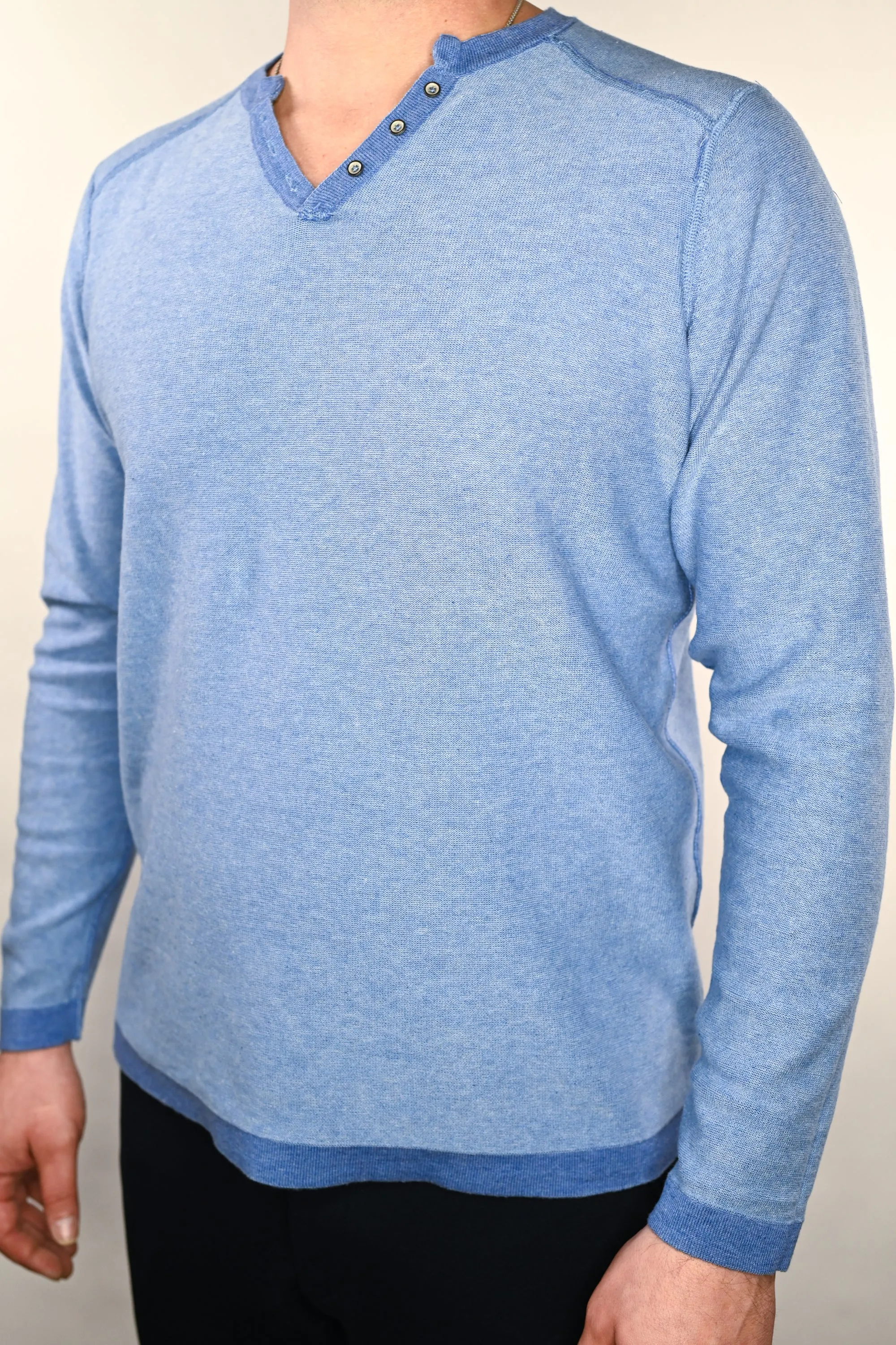 Raffi Victor Reversible Henley Sweater