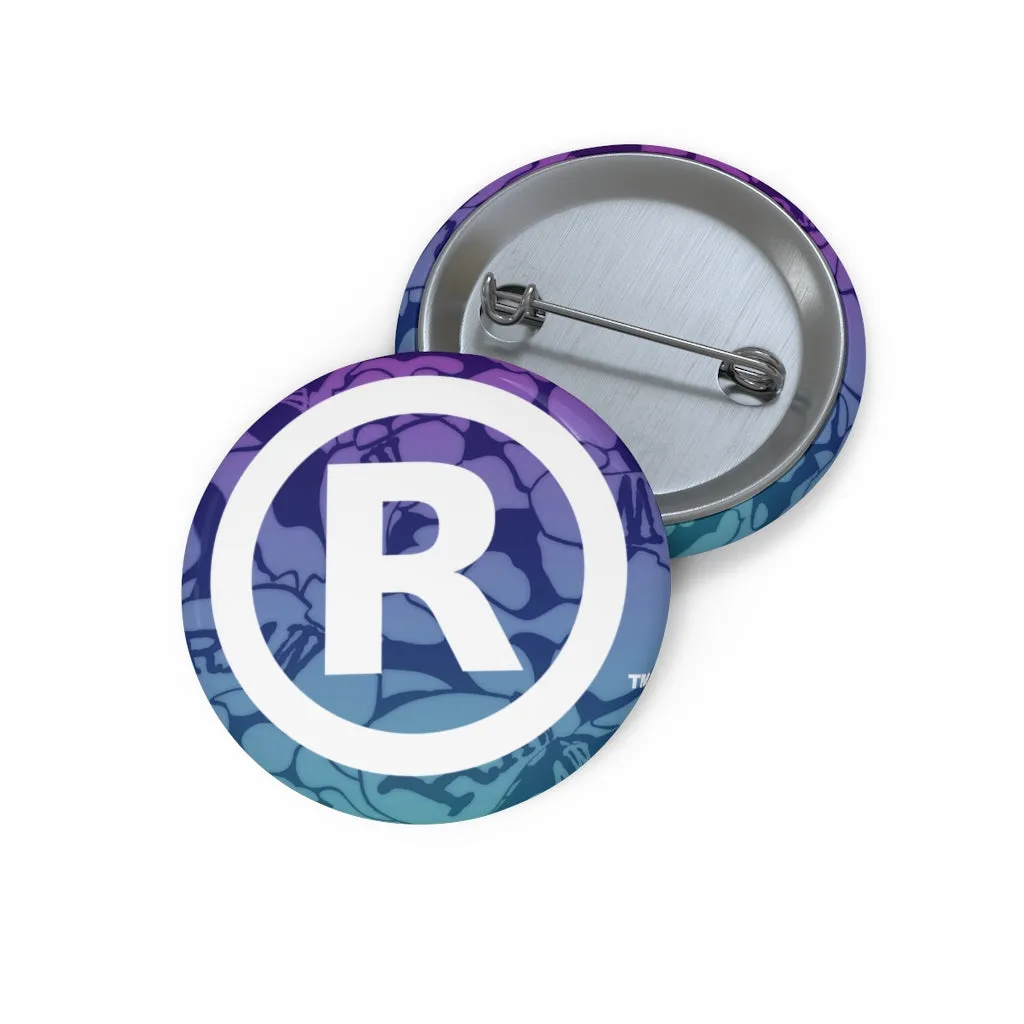 Raw Sushi "BLUE CAMO" Pin Buttons