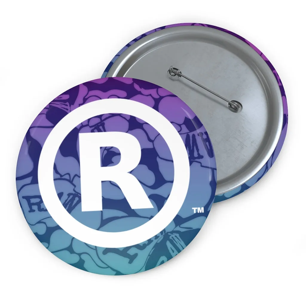 Raw Sushi "BLUE CAMO" Pin Buttons