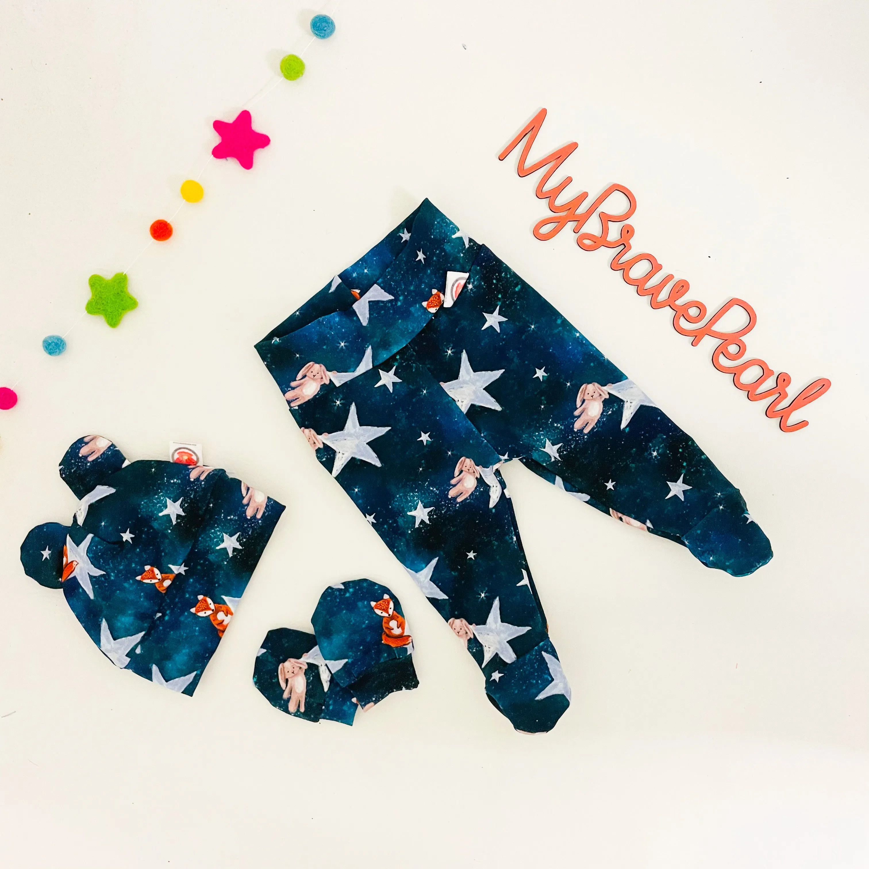 Ready To Ship 6-9M Footed Leggings