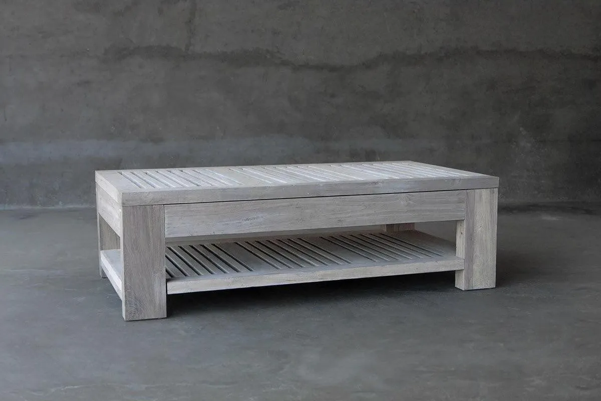 Reclaimed Teak Outdoor Cocktail Table