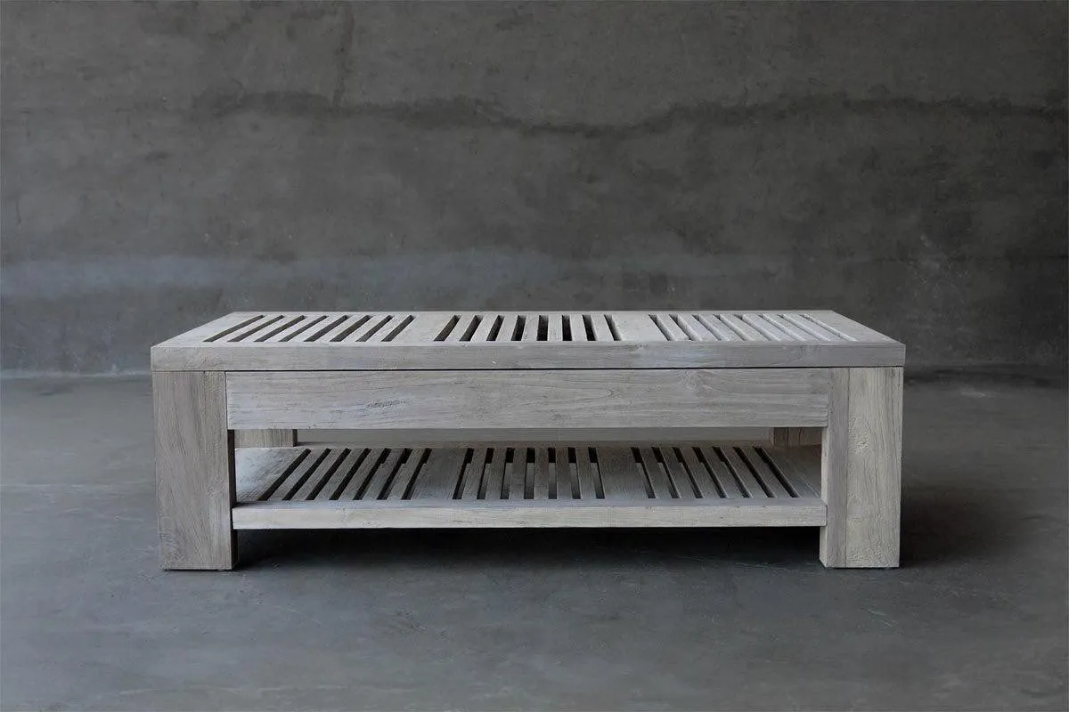 Reclaimed Teak Outdoor Cocktail Table