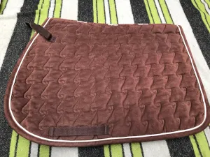 Requisite brown saddle cloth pony/cob size FREE POSTAGE