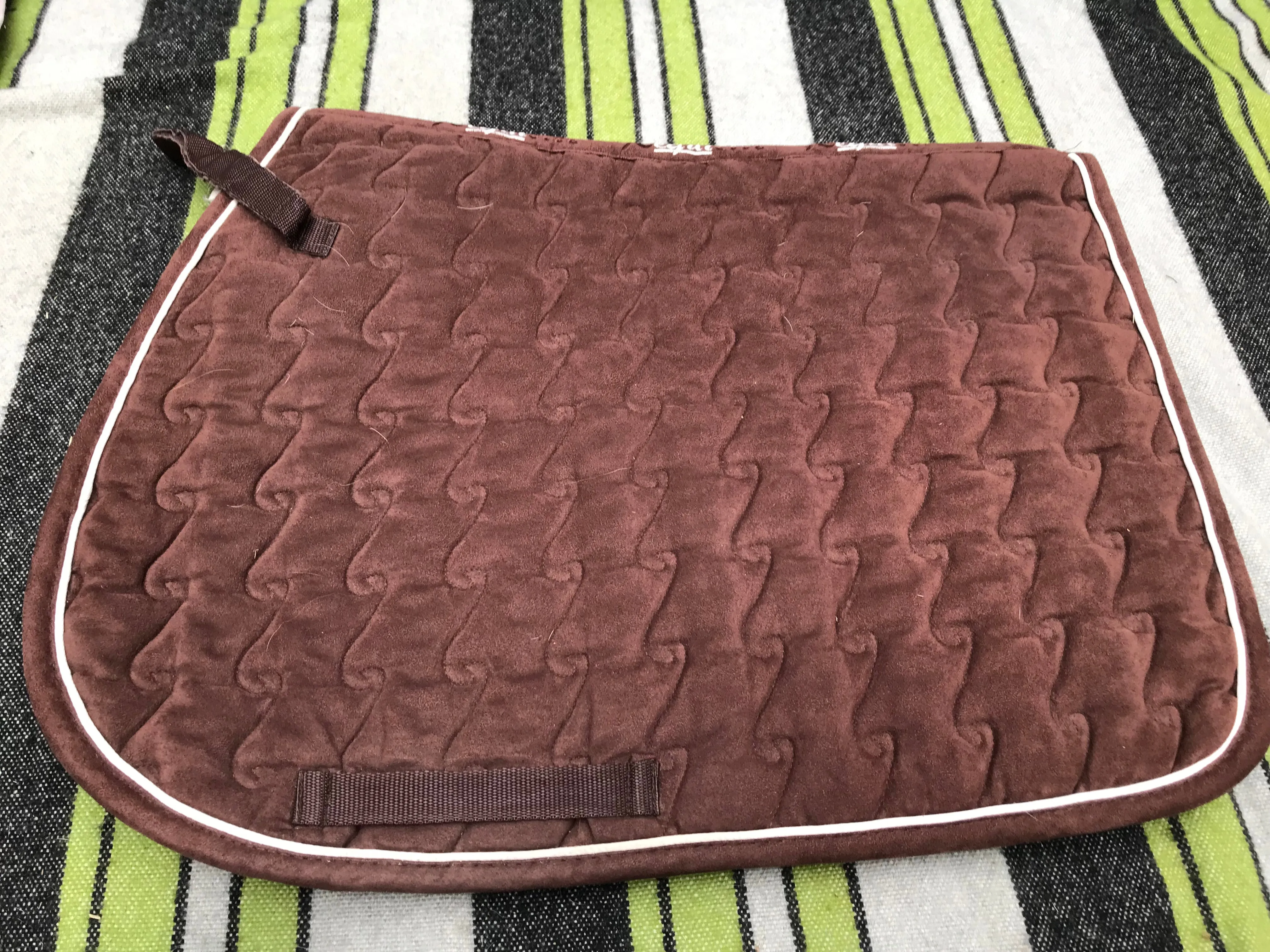 Requisite brown saddle cloth pony/cob size FREE POSTAGE