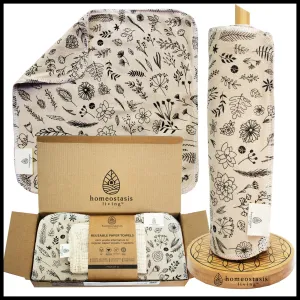 REusable Paper Towels (Botanical - Shades - Ginger)