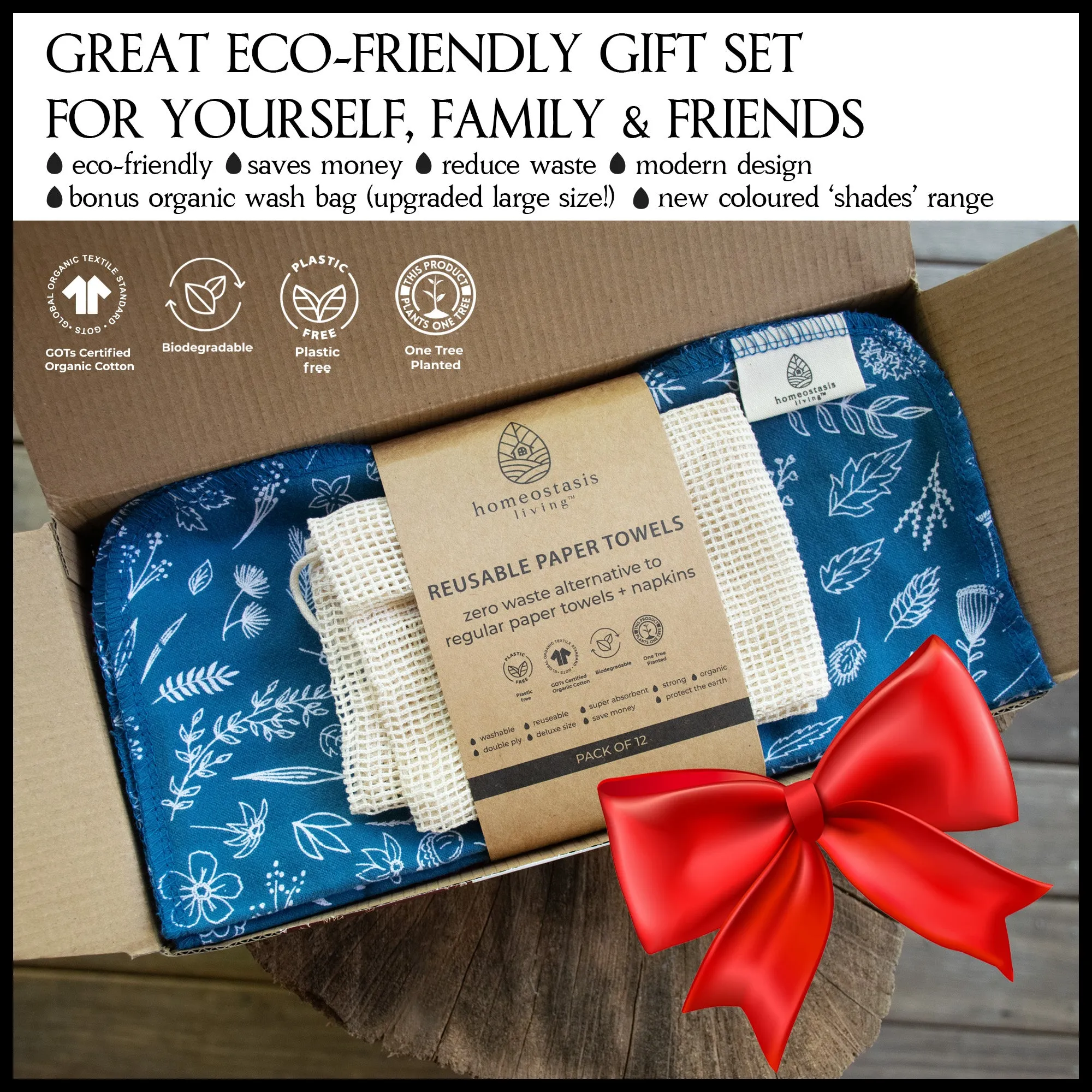 REusable Paper Towels (Botanical - Shades - Seasons)